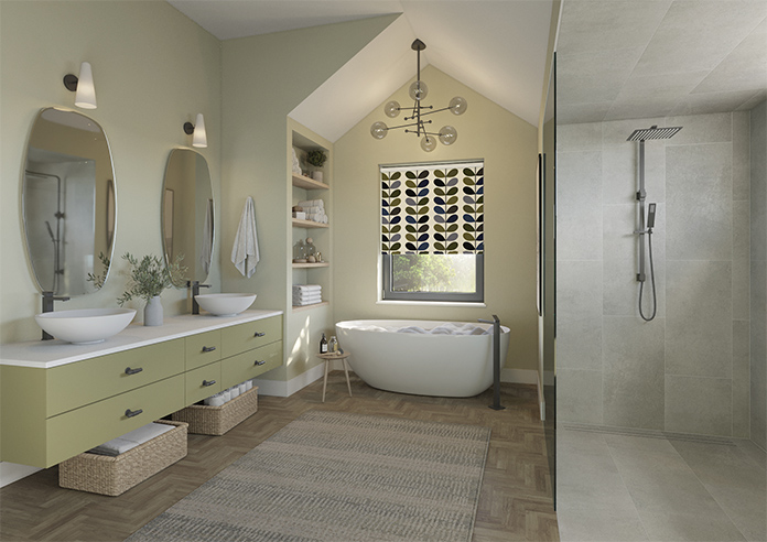 Orla Kiely Multi Stem, Moss - Roller Blind - Image 7